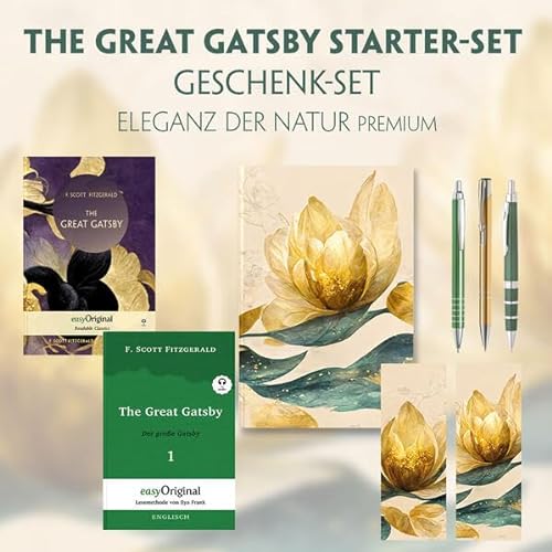 The Great Gatsby Starter-Paket Geschenkset 2 Bücher (mit Audio-Online) + Eleganz der Natur Schreibset Premium: The Great Gatsby / Der große Gatsby - 2 ... - Lesemethode von Ilya Frank) von EasyOriginal Verlag
