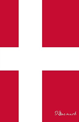Dänemark: Flagge, Notizbuch, Urlaubstagebuch, Reisetagebuch zum selberschreiben