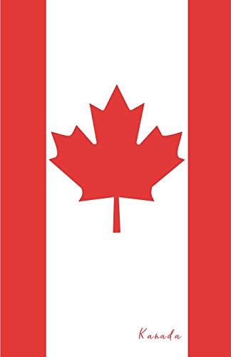 Kanada: Flagge, Notizbuch, Urlaubstagebuch, Reisetagebuch zum selberschreiben