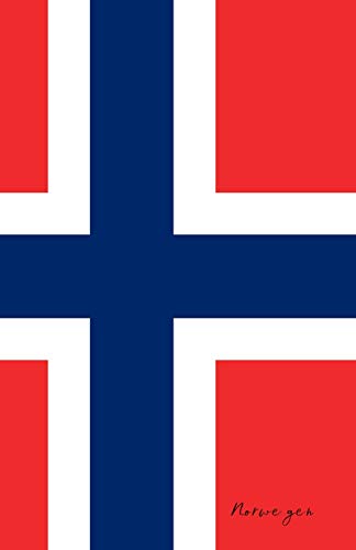 Norwegen: Flagge, Notizbuch, Urlaubstagebuch, Reisetagebuch zum selberschreiben