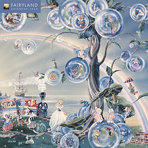 Fairyland – Feenland 2024: Original Flame Tree Publishing-Kalender [Kalender] (Wall-Kalender) von Flametree Publishing