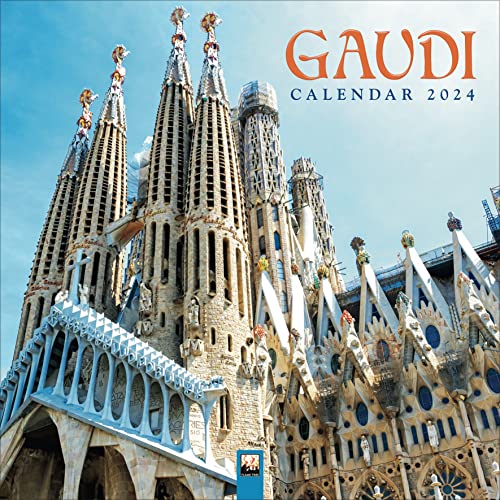 Gaudí - Antoni Gaudí 2024: Original Flame Tree Publishing-Kalender [Kalender] (Wall-Kalender) von Brown Trout-Auslieferer Flechsig
