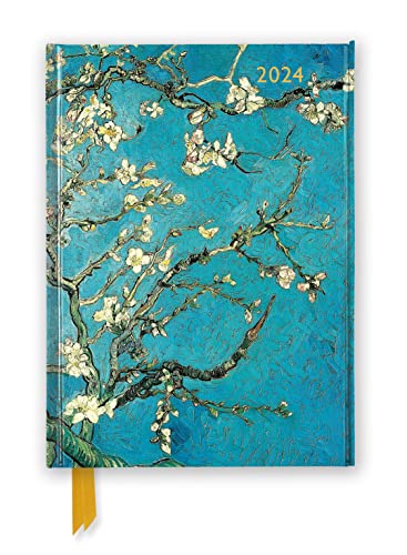 Vincent van Gogh – Mandelbaum in Blüte – Tischkalender 2024: Original Flame Tree Publishing DIN A5-Diary [Taschenkalender] [Taschenkalender]