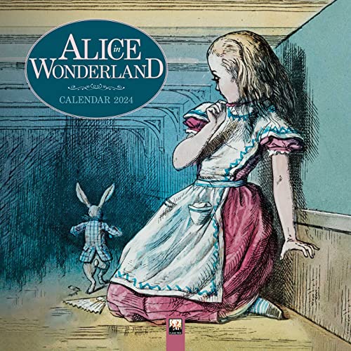 Alice in Wonderland – Alice im Wunderland 2024: Original Flame Tree Publishing-Kalender [Kalender] (Wall-Kalender) von Brown Trout-Auslieferer Flechsig