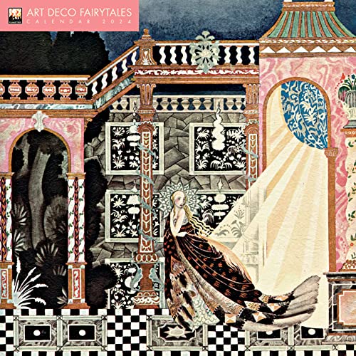 Art Déco Fairytales – Art Déco Märchen 2024: Original Flame Tree Publishing-Kalender [Kalender] (Wall-Kalender)