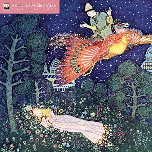 Art Déco Fairytales – Art Déco Märchen 2025: Original Flame Tree Publishing-Kalender [Kalender] (Wall-Kalender)