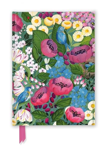 Bex Parkin: Birds & Flowers Foiled Journal (Flame Tree Notebooks): Unser hochwertiges, liniertes Blankbook mit festem, künstlerisch geprägtem Einband ... Notizbuch DIN A 5 mit Magnetverschluss)