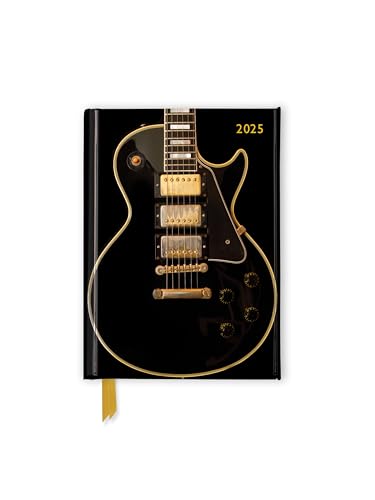 Black Gibson Guitar – Schwarze Gibson Gitarre – Taschenkalender 2025: Original Flame Tree Publishing-Pocket Diary [Taschenkalender]