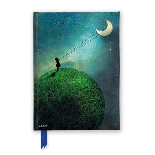 Catrin Welz-Stein: Chasing the Moon (Foiled Journal) (Flame Tree Notebooks): Unser hochwertiges, liniertes Blankbook mit festem, künstlerisch ... Notizbuch DIN A 5 mit Magnetverschluss)