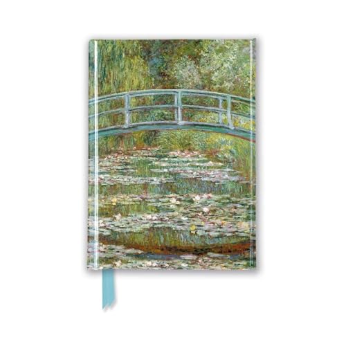 Claude Monet: Bridge Over a Pond of Water-Lilies (Foiled Pocket Journal) (Flame Tree Pocket Books): Unser hochwertiges, liniertes Blankbook mit ... Notizbuch DIN A 6 mit Magnetverschluss)