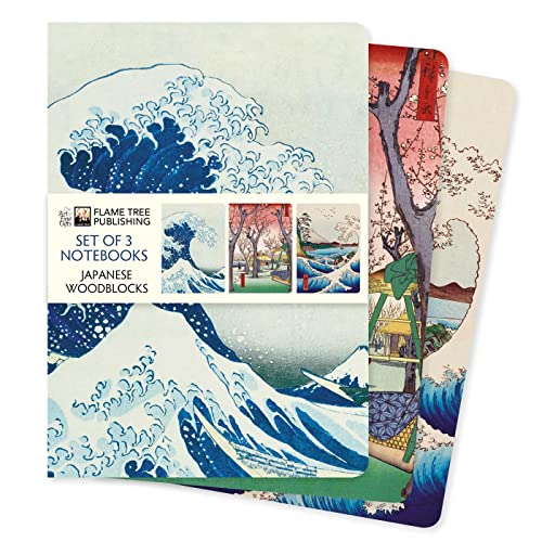 Dreier Set DIN-A5-Format-Notizbücher: Japanische Holzschnitte: Unser beliebten DIN-A5-Format-Notizbücher im 3er-Pack mit flexiblen, künstlerisch ... (3er-Sets DIN-A5-Format-Notizbücher) von Brown Trout-Auslieferer Flechsig