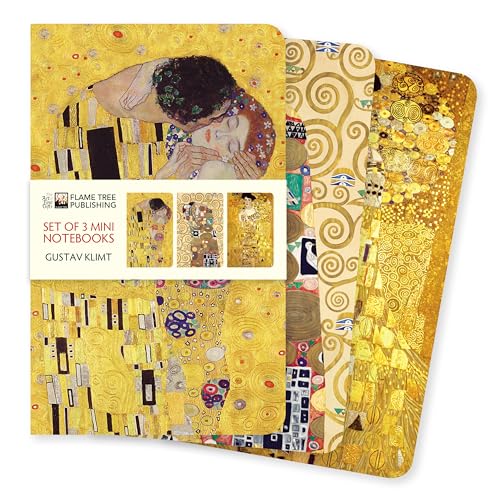 Dreier Set Mini-Notizbücher: Gustav Klimt: Unser beliebten Mini-Notizbücher im 3er-Pack mit flexiblen, künstlerisch gestalteten Einbänden mit jeweils ... des Künstlers (Mini-Notizbücher (3er-Pack))