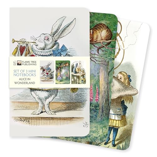 Dreier Set Mini-Notizbücher: John Tenniel, Alice im Wunderland: Unser beliebten Mini-Notizbücher im 3er-Pack mit flexiblen, künstlerisch gestalteten ... des Künstlers (Mini-Notizbücher (3er-Pack))