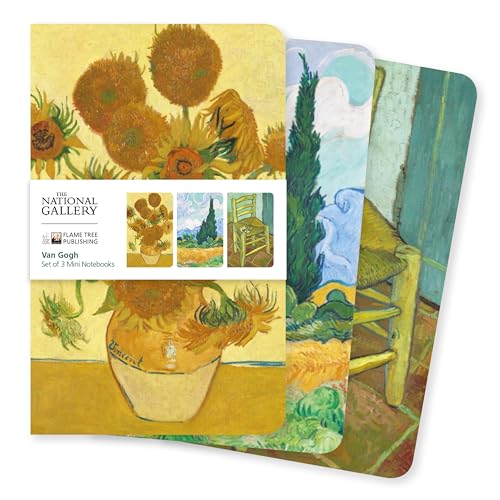 Dreier Set Mini-Notizbücher: National Gallery – Vincent van Gogh: Unser beliebten Mini-Notizbücher im 3er-Pack mit flexiblen, künstlerisch gestalteten ... des Künstlers (Mini-Notizbücher (3er-Pack)) von Flame Tree Gift