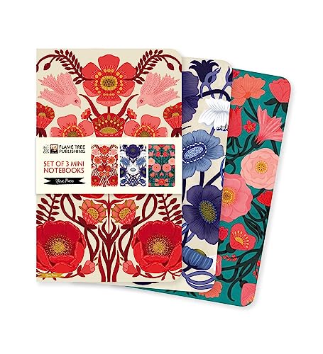 Dreier Set Mini-Notizbücher: Nina Pace: Unser beliebten Mini-Notizbücher im 3er-Pack mit flexiblen, künstlerisch gestalteten Einbänden mit jeweils ... des Künstlers (Mini-Notizbücher (3er-Pack)) von Flame Tree Gift
