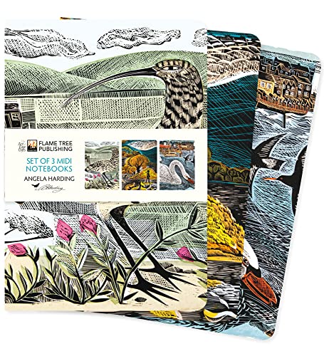 Dreier Set Mittelformat-Notizbücher: Angela Harding, Tierwelt: Unser beliebten Mittelformat-Notizbücher im 3er-Pack mit flexiblen, künstlerisch ... Künstlers (3er-Pack Mittelformat-Notizbücher)