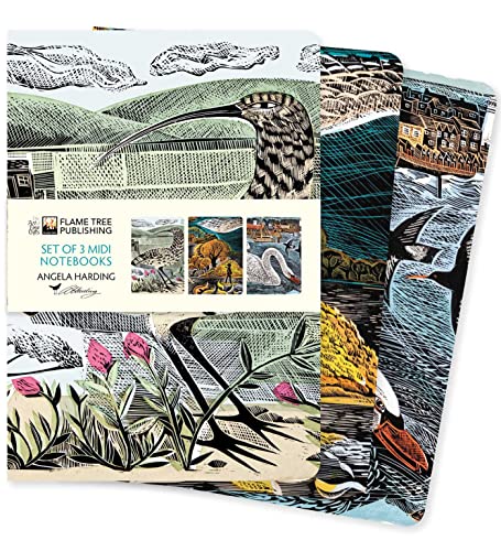 Dreier Set Mittelformat-Notizbücher: Angela Harding, Tierwelt: Unser beliebten Mittelformat-Notizbücher im 3er-Pack mit flexiblen, künstlerisch ... Künstlers (3er-Pack Mittelformat-Notizbücher)