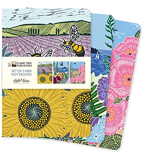 Dreier Set Mittelformat-Notizbücher: Kate Heiss: Unser beliebten Mittelformat-Notizbücher im 3er-Pack mit flexiblen, künstlerisch gestalteten ... Künstlers (3er-Pack Mittelformat-Notizbücher) von Brown Trout-Auslieferer Flechsig