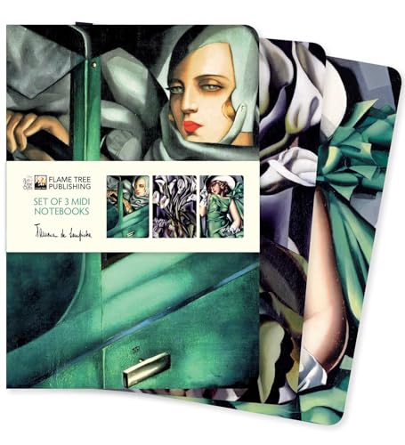 Dreier Set Mittelformat-Notizbücher: Tamara de Lempicka: Unser beliebten Mittelformat-Notizbücher im 3er-Pack mit flexiblen, künstlerisch gestalteten ... Künstlers (3er-Pack Mittelformat-Notizbücher)