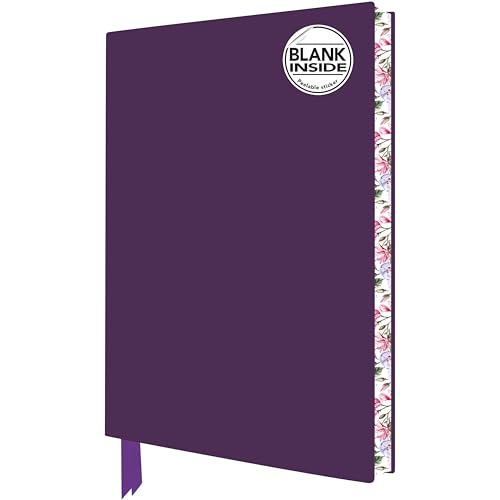 Exquisit Notizbuch ohne Linien DIN A5: Farbe Lila: Unser hochwertiges Blankbook ohne Linien mit Softcovereinband aus Kunstleder und farbigem, ... Buchschnitt (Exquisit Notizbuch DIN A 5)