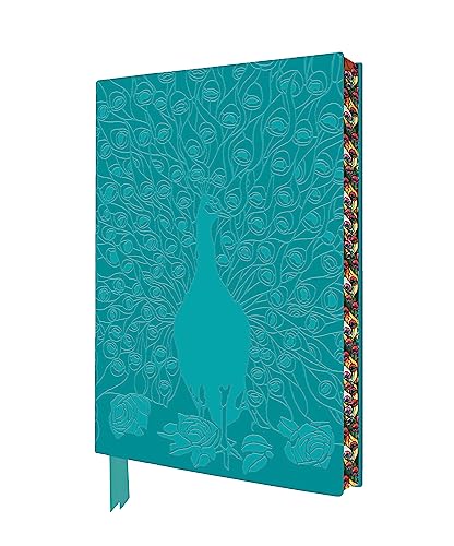 Exquisit Premium Notizbuch DIN A5: Louis Comfort Tiffany, Entfalteter Pfau: Unser hochwertiges, liniertes Blankbook mit Softcovereinband aus ... künstlerisch gestaltetem Buchschnitt