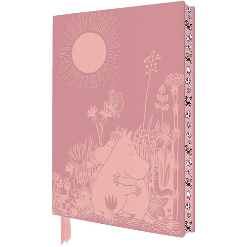 Exquisit Premium Notizbuch DIN A5: Tove Jansson, Mumin Liebe: Unser hochwertiges, liniertes Blankbook mit Softcovereinband aus Kunstleder mit ... künstlerisch gestaltetem Buchschnitt