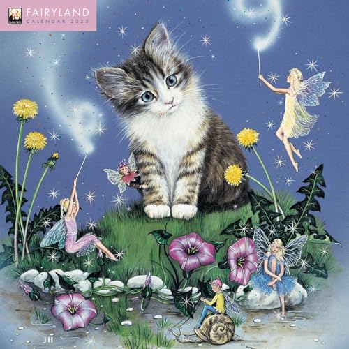 Fairyland – Feenland 2025: Original Flame Tree Publishing-Kalender [Kalender] (Wall-Kalender) von Flame Tree Publishing