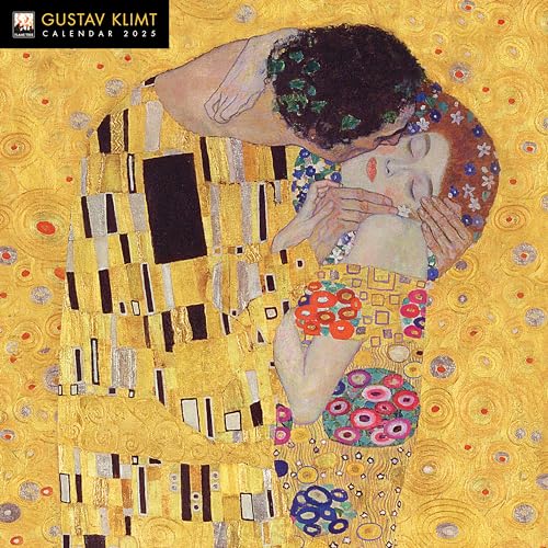 Gustav Klimt 2025: Original Flame Tree Publishing-Kalender [Kalender] (Wall-Kalender) von Flame Tree Publishing