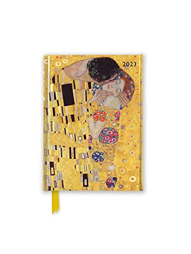 Gustav Klimt – Der Kuss – Taschenkalender 2023: Original Flame Tree Publishing-Pocket Diary [Taschenkalender]