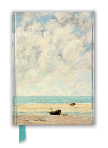Gustave Courbet: The Calm Sea (Foiled Journal) (Flame Tree Notebooks): Unser hochwertiges, liniertes Blankbook mit festem, künstlerisch geprägtem ... Notizbuch DIN A 5 mit Magnetverschluss)
