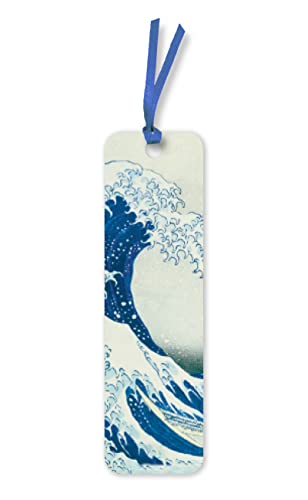Hokusai - Great Wave Bookmarks (Flame Tree Bookmarks): Unsere hochwertigen, doppelseitig bedruckten und folienkaschierten Lesezeichen, verziert mit farblich abgestimmten Schmuckbändern