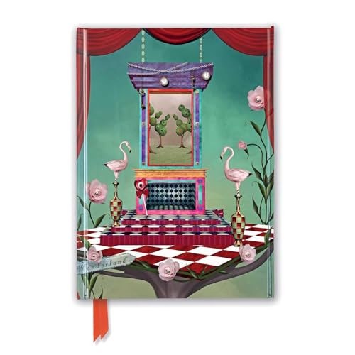 Inspired By Alice in Wonderland (Foiled Journal) (Flame Tree Notebooks): Unser hochwertiges, liniertes Blankbook mit festem, künstlerisch geprägtem ... Notizbuch DIN A 5 mit Magnetverschluss)
