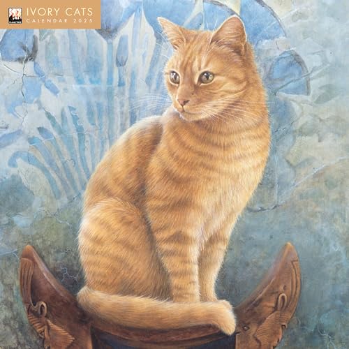 Ivory Cats – Lesley Anne Ivorys Katzen 2025: Original Flame Tree Publishing-Kalender [Kalender] (Wall-Kalender) von Brown Trout-Auslieferer Flechsig