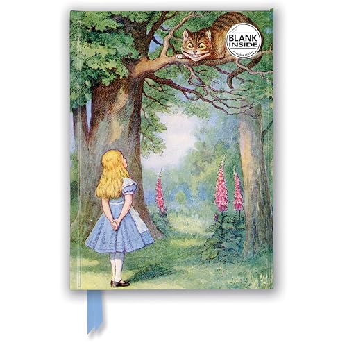 John Tenniel: Alice and the Cheshire Cat Foiled Blank Journal (Flame Tree Blank Notebooks): Unser hochwertiges Blankbook mit festem, künstlerisch ... Notizbuch DIN A 5 mit Magnetverschluss)