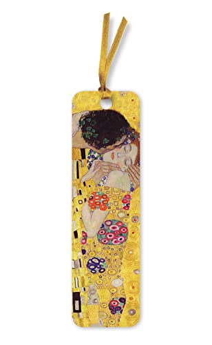Klimt - the Kiss Bookmarks (Flame Tree Bookmarks): Unsere hochwertigen, doppelseitig bedruckten und folienkaschierten Lesezeichen, verziert mit farblich abgestimmten Schmuckbändern