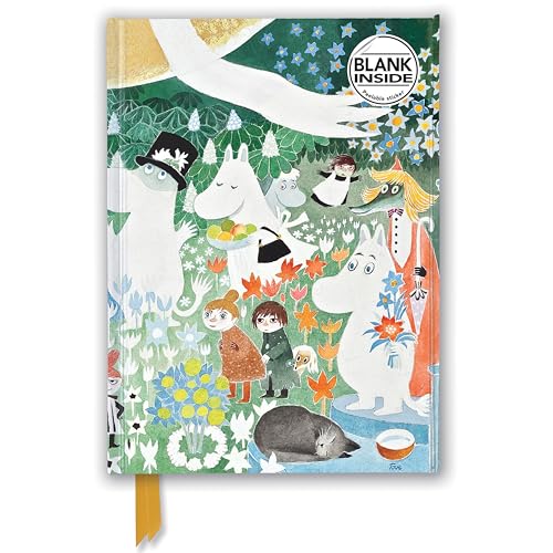Moomin: Dangerous Journey (Foiled Blank Journal) (Flame Tree Blank Notebooks): Unser hochwertiges Blankbook mit festem, künstlerisch geprägtem Einband (Premium Notizbuch DIN A 5 mit Magnetverschluss) von Brown Trout-Auslieferer Flechsig