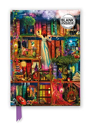 Premium Notizbuch Blank DIN A5: Aimee Stewart, Bücherregal Schatzjäger: Unser hochwertiges Blankbook mit festem, künstlerisch geprägtem Einband (Premium Notizbuch DIN A 5 mit Magnetverschluss)
