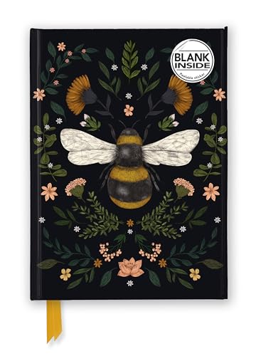 Premium Notizbuch Blank DIN A5: Jade Mosinski, Biene: Unser hochwertiges Blankbook mit festem, künstlerisch geprägtem Einband (Premium Notizbuch DIN A 5 mit Magnetverschluss) von Brown Trout-Auslieferer Flechsig