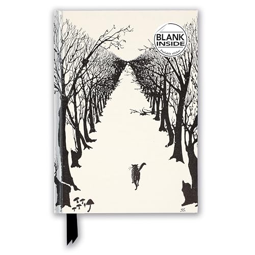 Premium Notizbuch Blank DIN A5: Rudyard Kipling, Streunende Katze: Unser hochwertiges Blankbook mit festem, künstlerisch geprägtem Einband (Premium Notizbuch DIN A 5 mit Magnetverschluss) von Flame Tree Gift