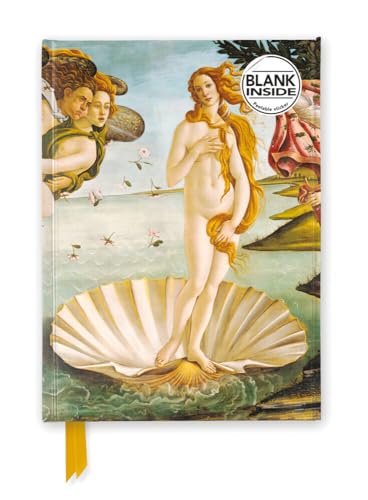 Premium Notizbuch Blank DIN A5: Sandro Botticelli, Die Geburt der Venus: Unser hochwertiges Blankbook mit festem, künstlerisch geprägtem Einband (Premium Notizbuch DIN A 5 mit Magnetverschluss) von Brown Trout-Auslieferer Flechsig