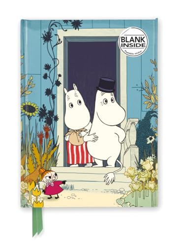 Premium Notizbuch Blank DIN A5: Tove Jansson, Die Mumins an der Riviera: Unser hochwertiges Blankbook mit festem, künstlerisch geprägtem Einband (Premium Notizbuch DIN A 5 mit Magnetverschluss) von Flame Tree Gift
