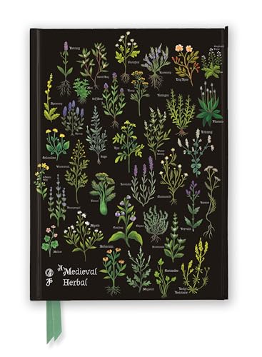 Premium Notizbuch DIN A5: Anna Stead, Mittelalterliche Kräuter: Unser hochwertiges, liniertes Blankbook mit festem, künstlerisch geprägtem Einband und ... Notizbuch DIN A 5 mit Magnetverschluss) von Brown Trout-Auslieferer Flechsig