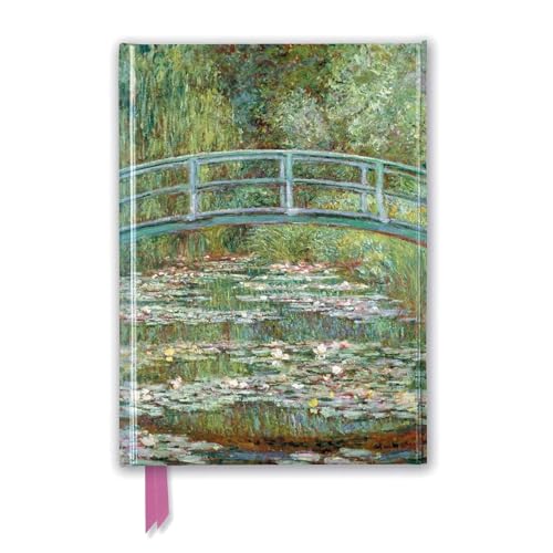 Premium Notizbuch DIN A5: Claude Monet, Die japanische Brücke: Unser hochwertiges, liniertes Blankbook mit festem, künstlerisch geprägtem Einband und ... Notizbuch DIN A 5 mit Magnetverschluss) von Flame Tree Gift