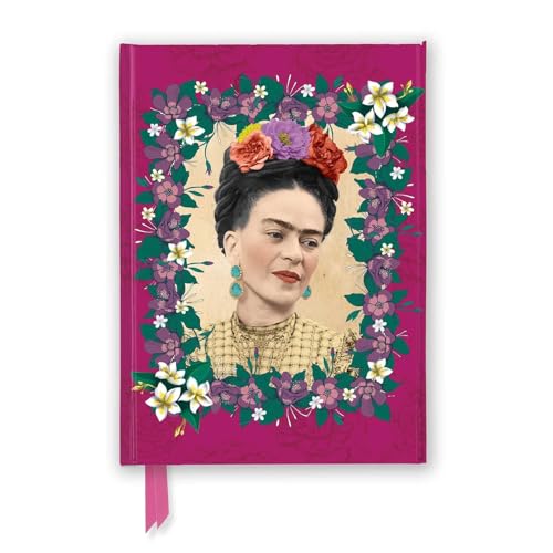 Premium Notizbuch DIN A5: Frida Kahlo, Dunkles Pink: Unser hochwertiges, liniertes Blankbook mit festem, künstlerisch geprägtem Einband und ... Notizbuch DIN A 5 mit Magnetverschluss)