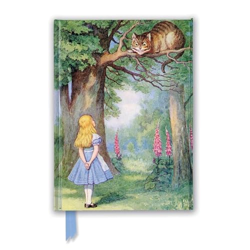 Premium Notizbuch DIN A5: John Tenniel, Alice und die Grinsekatze: Unser hochwertiges, liniertes Blankbook mit festem, künstlerisch geprägtem Einband ... Notizbuch DIN A 5 mit Magnetverschluss) von Flame Tree Gift
