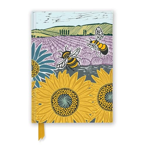 Premium Notizbuch DIN A5: Kate Heiss, Sonnenblumenfeld: Unser hochwertiges, liniertes Blankbook mit festem, künstlerisch geprägtem Einband und ... Notizbuch DIN A 5 mit Magnetverschluss) von Brown Trout-Auslieferer Flechsig