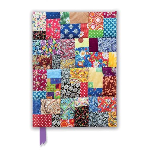 Premium Notizbuch DIN A5: Patchwork Quilt: Unser hochwertiges, liniertes Blankbook mit festem, künstlerisch geprägtem Einband und Magnetverschluss (Premium Notizbuch DIN A 5 mit Magnetverschluss)