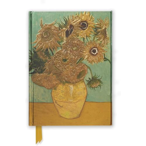 Premium Notizbuch DIN A5: Vincent van Gogh, Sonnenblumen: Unser hochwertiges, liniertes Blankbook mit festem, künstlerisch geprägtem Einband und ... DIN A 5 mit Magnetverschluss, Band 12) von Flame Tree Gift