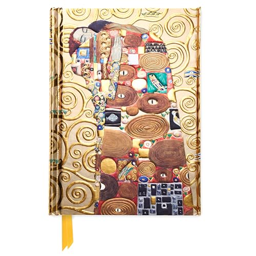 Premium Notizbuch DIN A6: Gustav Klimt, Die Erfüllung: Unser hochwertiges, liniertes Blankbook mit festem, künstlerisch geprägtem Einband und ... DIN A 6 mit Magnetverschluss, Band 1) von Flame Tree Gift