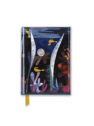 Premium Notizbuch DIN A6: Paul Klee, Landschaft mit gelben Vögeln: Unser hochwertiges, liniertes Blankbook mit festem, künstlerisch geprägtem Einband ... Notizbuch DIN A 6 mit Magnetverschluss) von Flame Tree Gift